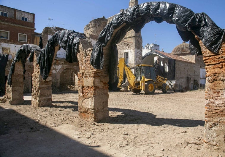 Vuelven las obras a las Concepcionistas de Mérida y la plaza se abrirá a finales de 2026